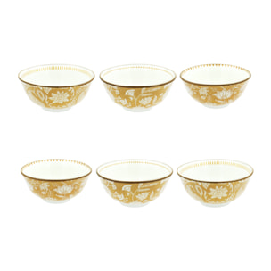Lot de 6 bols médiums, AMBRE
