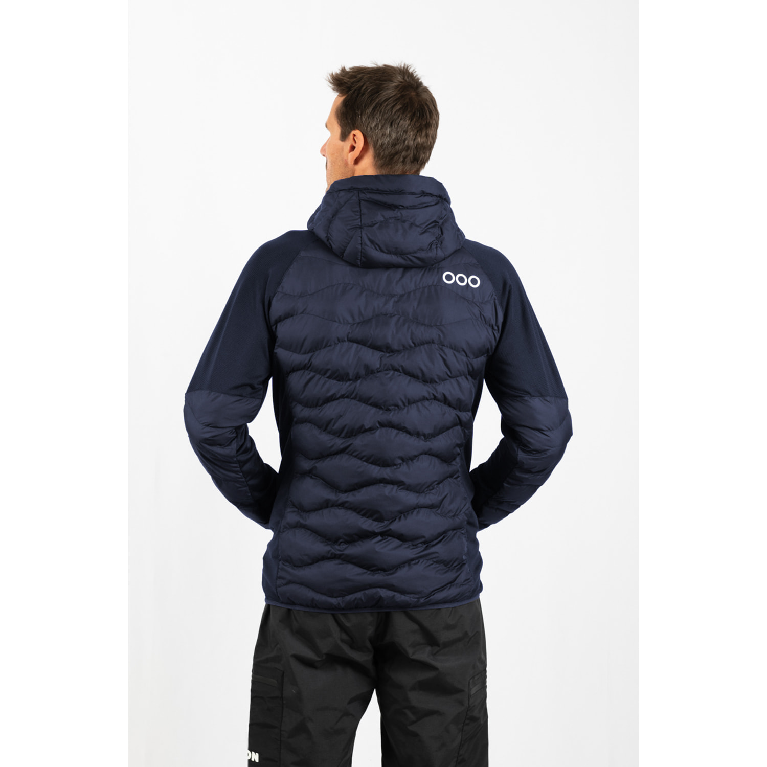 Abrigo para hombre ECOON ECOActive Hybrid Insulated Jacket with cap - Azul Marino
