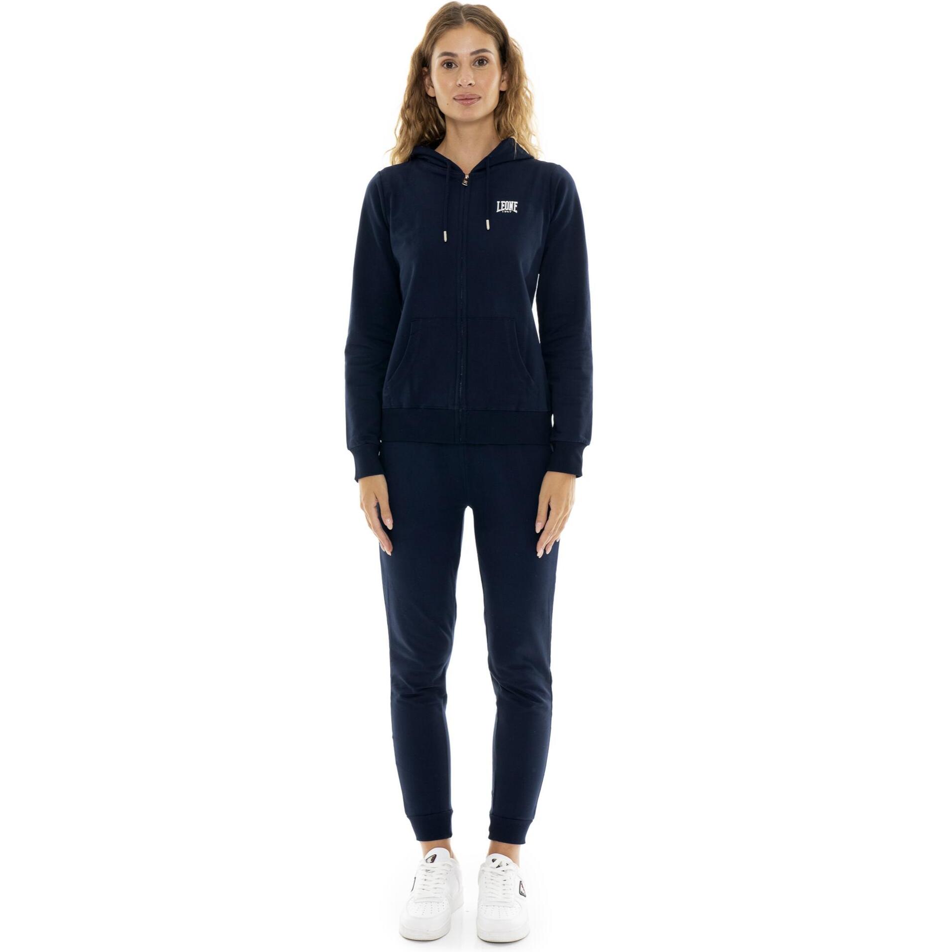 Chándal de invierno para mujer con capucha y cremallera 'Plata'
