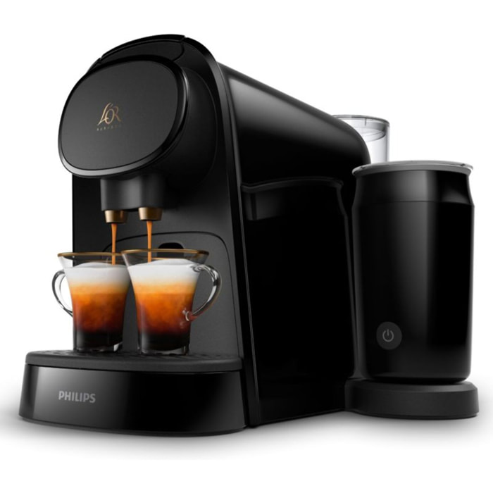 Cafetière à dosette PHILIPS LM8014/60 L'Or Barista Original Noire avec mousseur