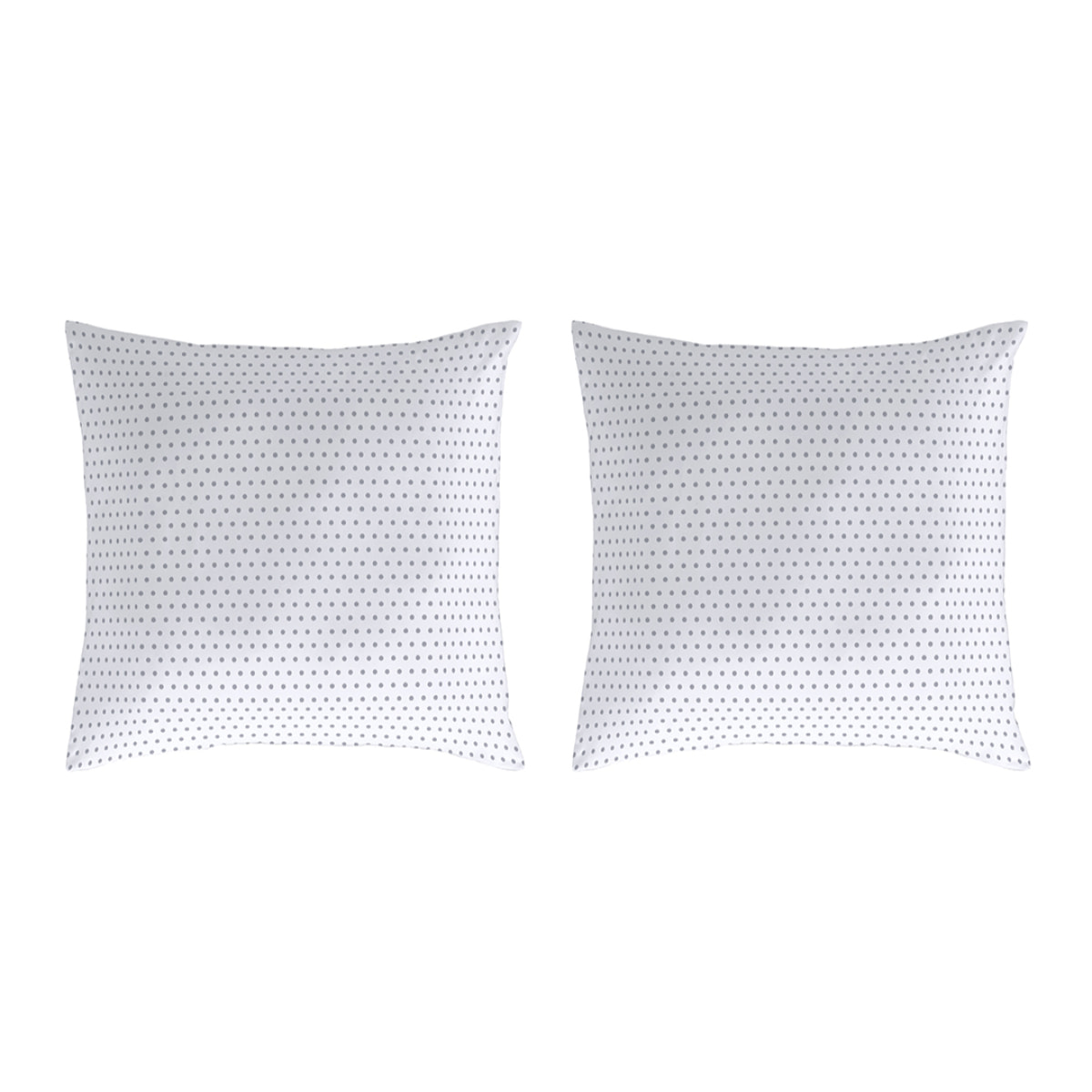 2 Fundas de almohada El Caballo 50x50 cm CABRIOLA Gris - 100% algodón -
