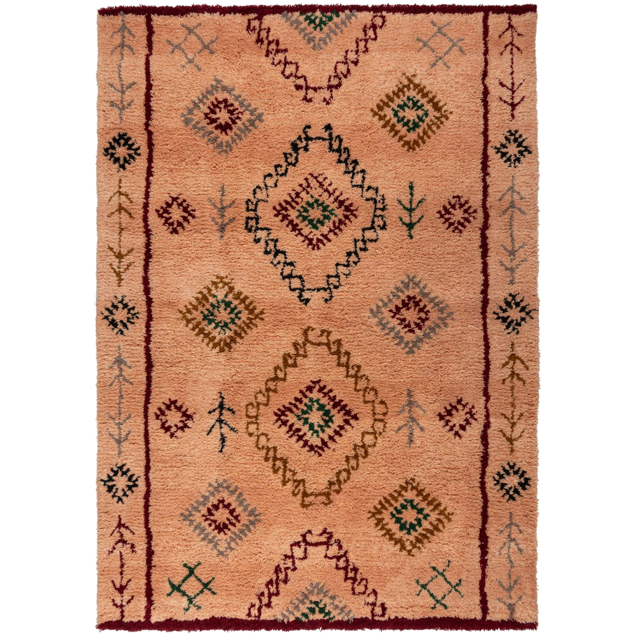 Tapis berbere 100% laine SAHARA Rose