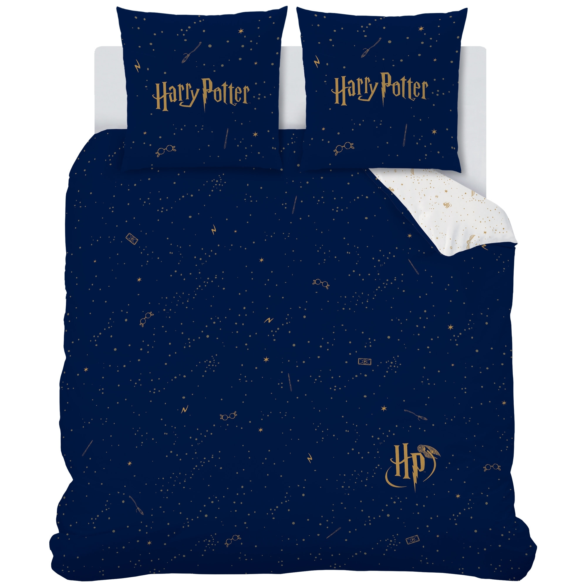 Parure de lit imprimée 100% coton, HARRY POTTER ICONIC