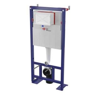 Pack WC bâti-support autoportant + WC suspendu sans bride Ceramia avec abattant SoftClose + plaque (STCE14WT03-U)