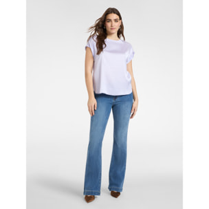 Elena Mirò - Blusa in raso - Viola