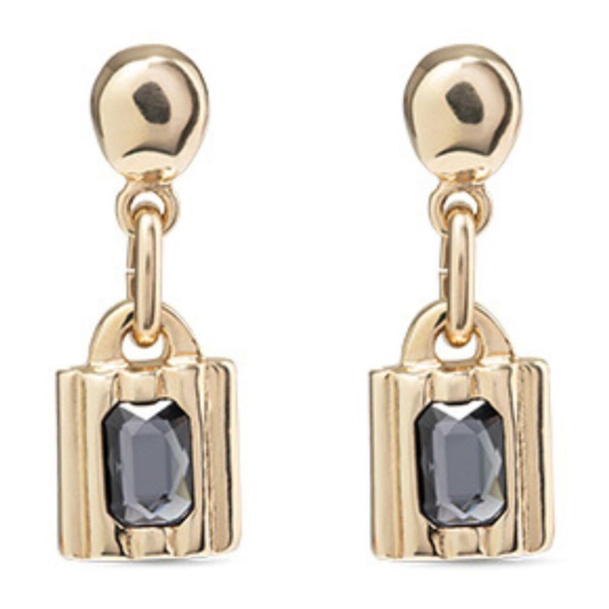 Pendiente  Lock GRIS U