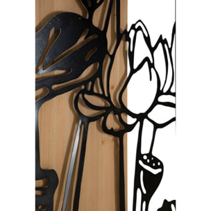 PANNELLO DA MURO LOTUS FERRO E WOOD CM 60X2X90