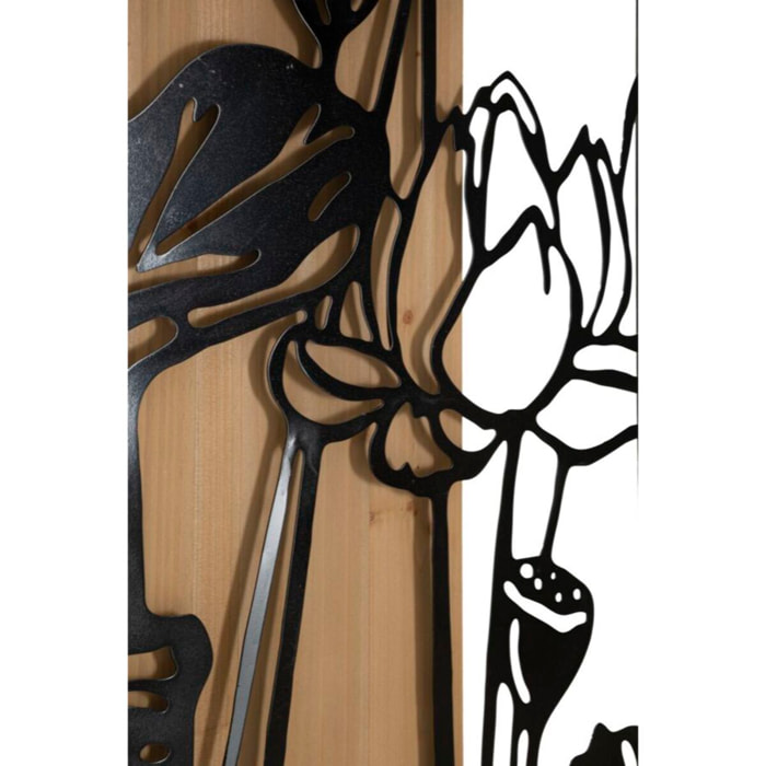 PANNELLO DA MURO LOTUS FERRO E WOOD CM 60X2X90