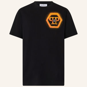 PHILIPP PLEIN Round Neck T-Shirt Spray Hexagon