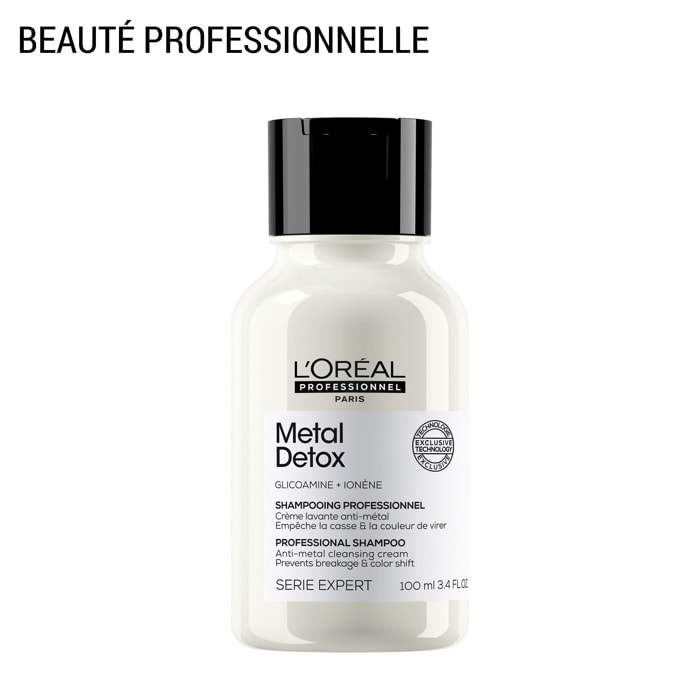 Serie Expert Metal Detox - Shampoing anti-métal pour cheveux sensibilisés et cassants.