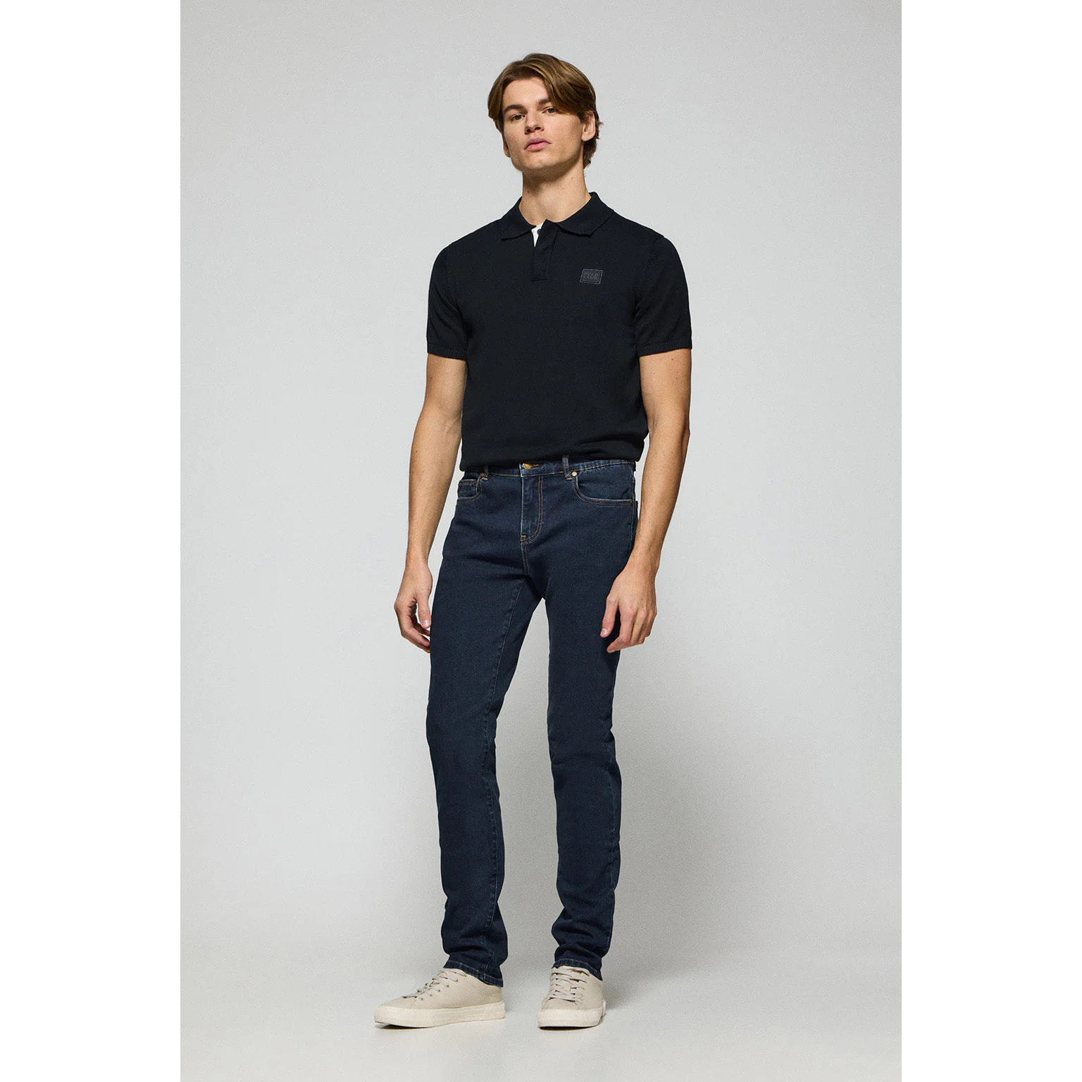 Jeans Tate blu indaco con particolari Polo Club