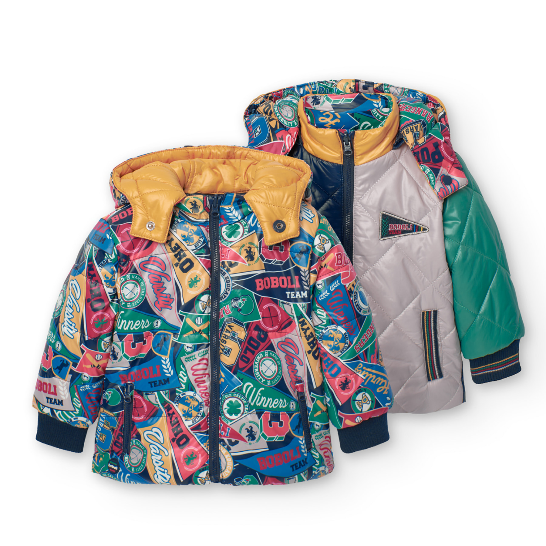 Parka reversible de bebé niño