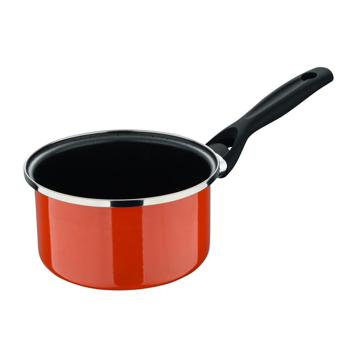 Cazo ø16 cm acero al carbono en color naranja, antiadherente y resistente expert valencia san ignacio