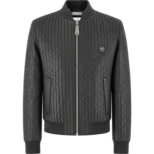 PHILIPP PLEIN Bomber de cuero
