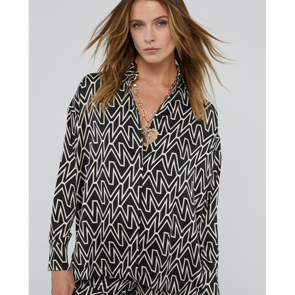 Maglietta lunga con logo