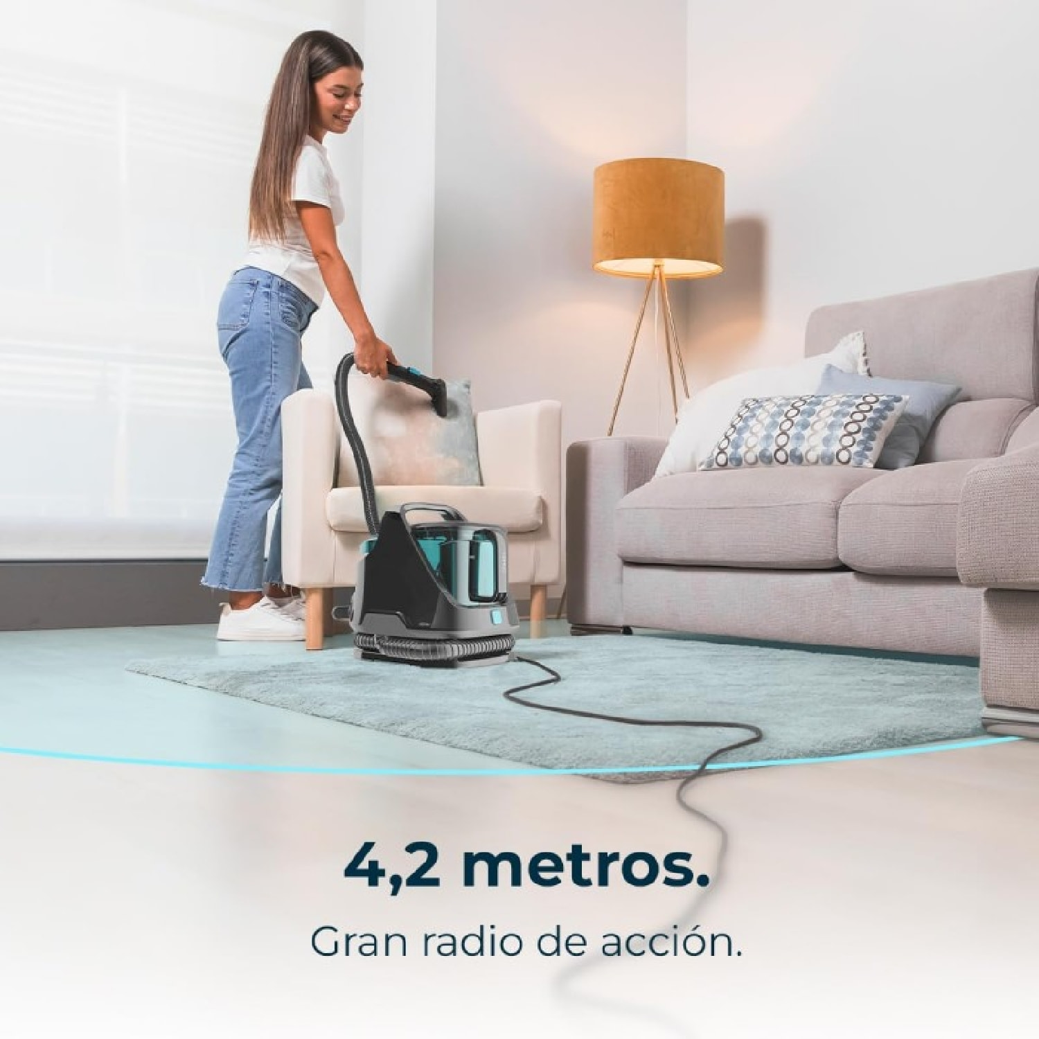 Cecotec Aspirador de Tapicerías Conga 5000 Carpet&Spot Clean XXL 650 W Dos Depós