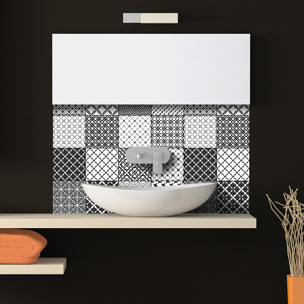 Stickers muraux - Sticker Mural Carrelage adhésif Cuisine Salle de Bain - 24 STICKERS CARRELAGES ETHNIQUE MAKUSANO