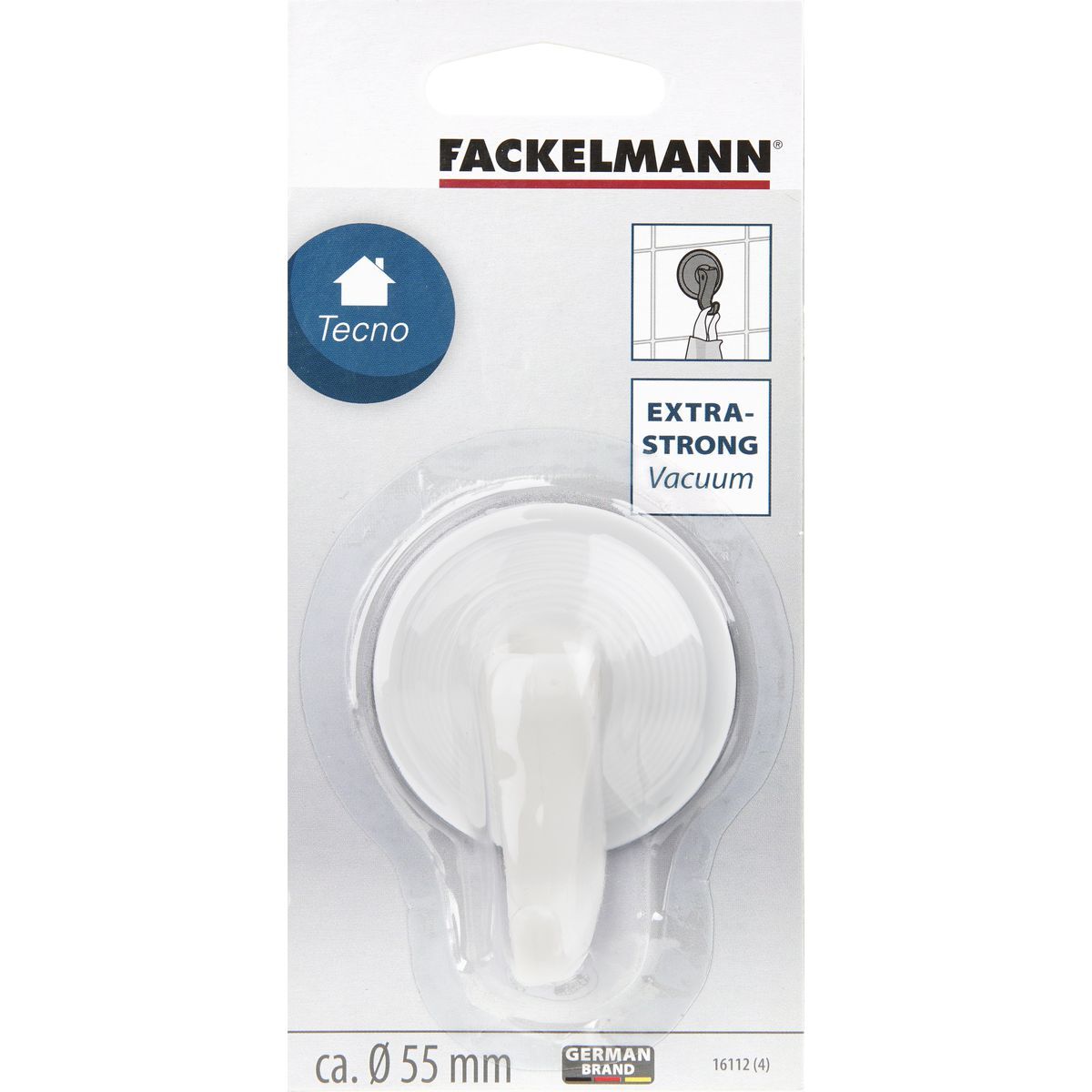 Ensemble de 2 Crochets ventouse Fackelmann Tecno