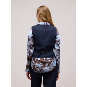 Oltre - Gilet con bottoni - Blu