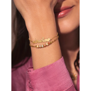 Bracciali Grandma Heart Argento Placcato Oro