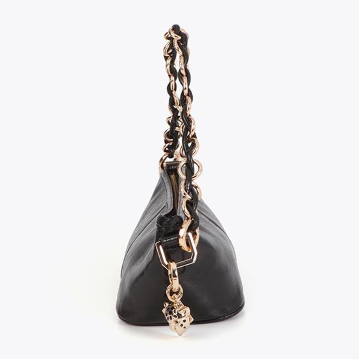 Borsa a catena effetto glitter