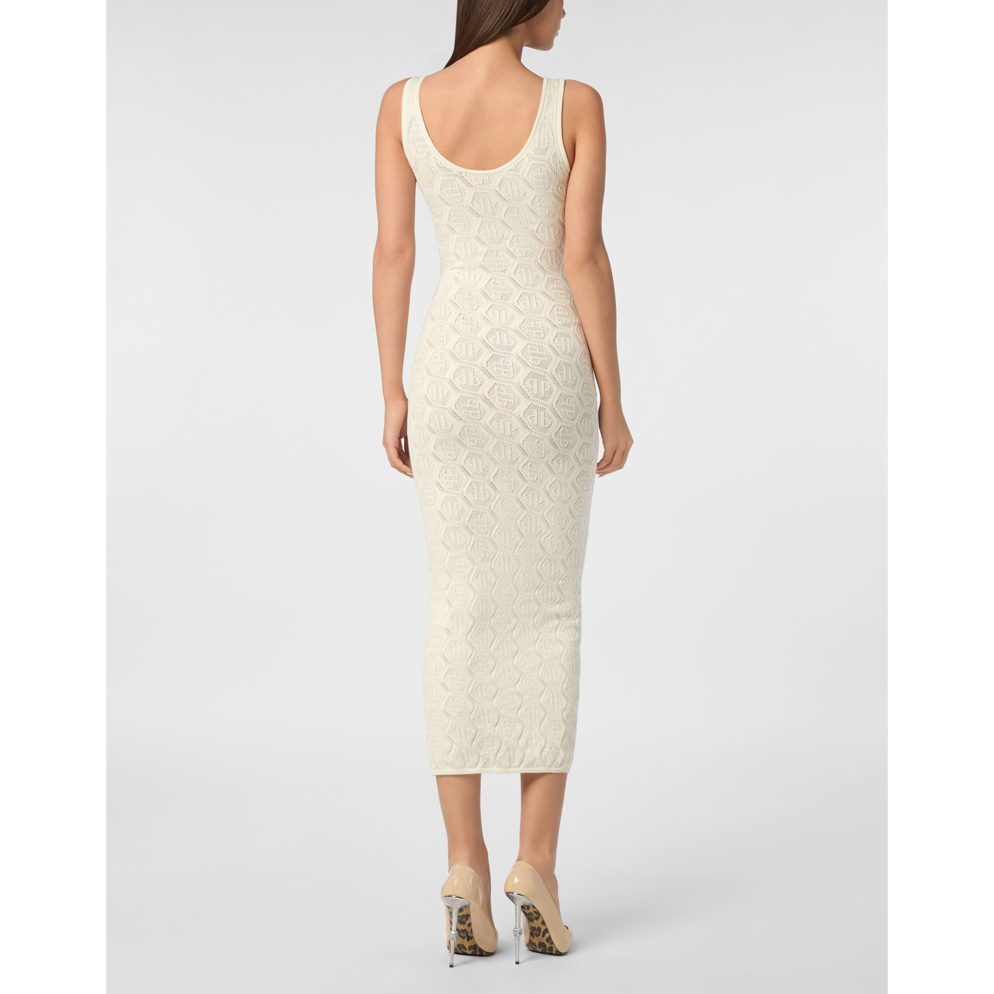 PHILIPP PLEIN Knit Day Dress MONOGRAM