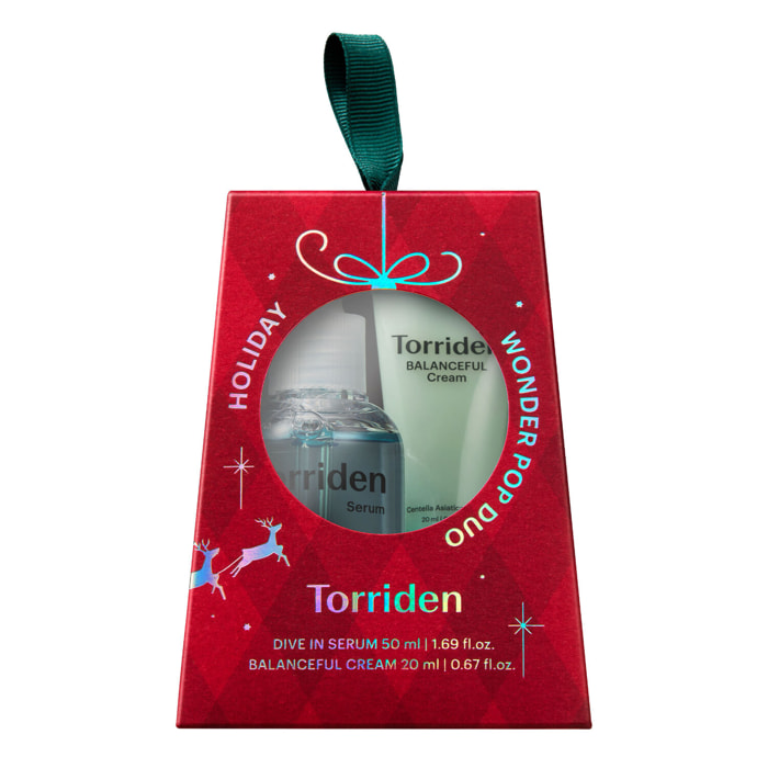 Duo Pop Merveilleux Rouge - Coffret Sérum à l’Acide Hyaluronique 50 ml + Crème Équilibrante 20 ml