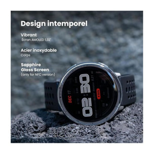 Montre sport AMAZFIT Active 2 Round Black Sport Silicone