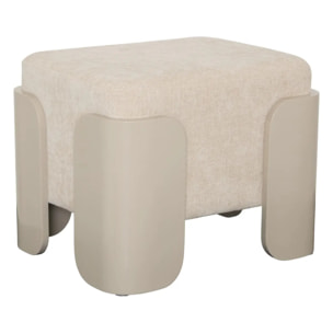 Pouf Mizar rectangulaire 36x38cm crème