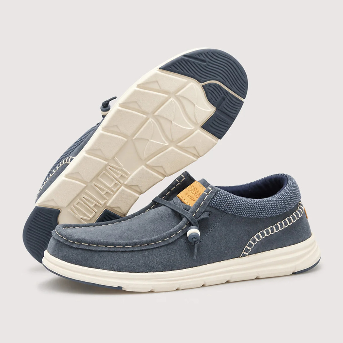 Mocasín Casual Serraje Azul - Yamboo