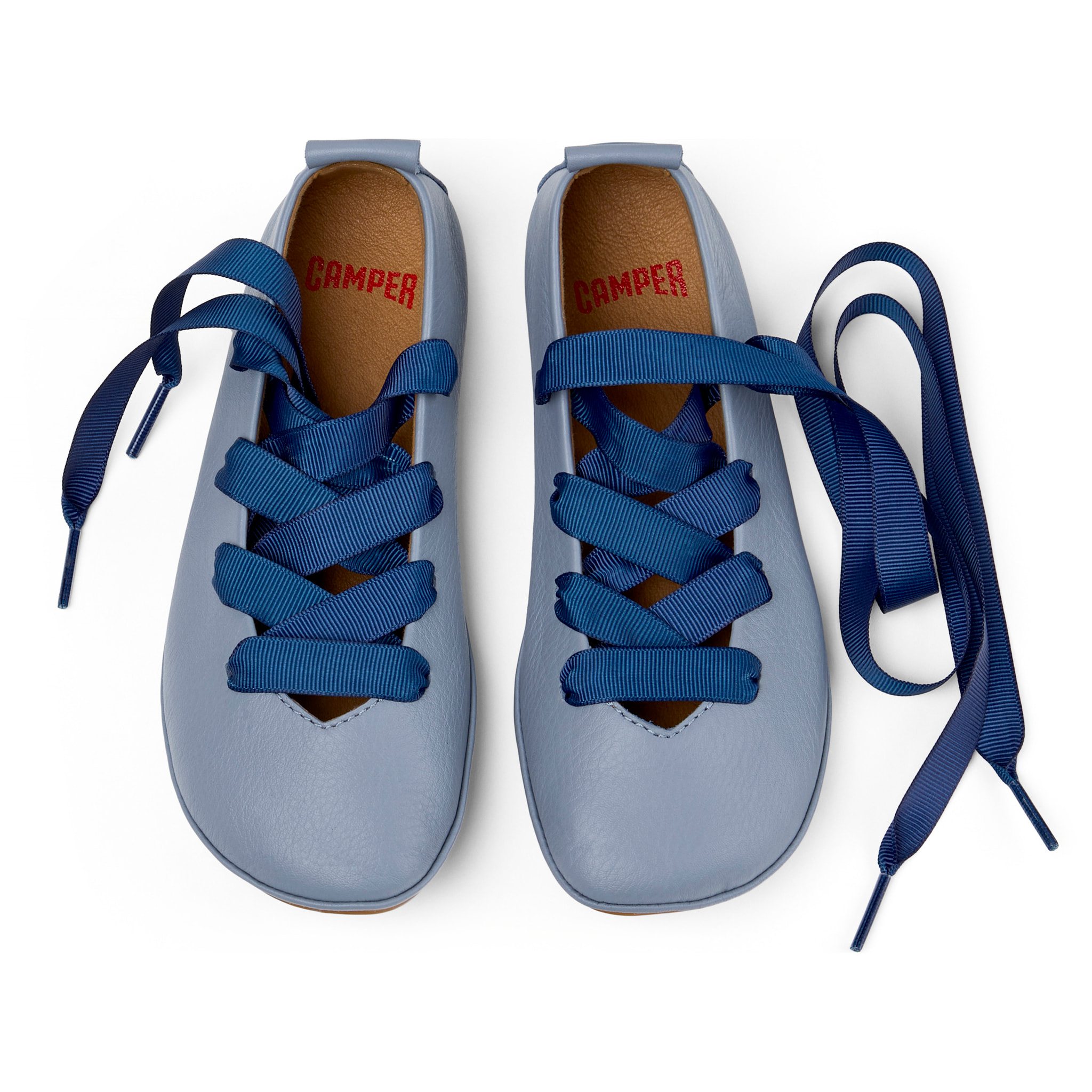 Ballerini - CAMPER Right Kids - Blu - Pelle liscia