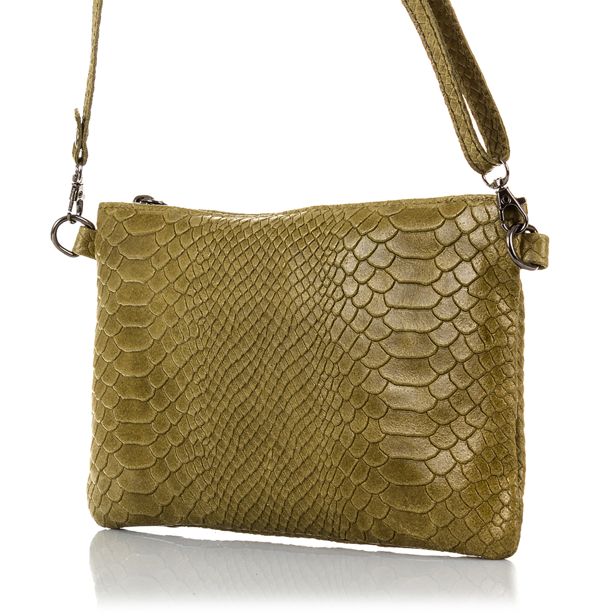 Deanna Borsa a mano Donna.Pelle autentica Sudia Incisa Serpente