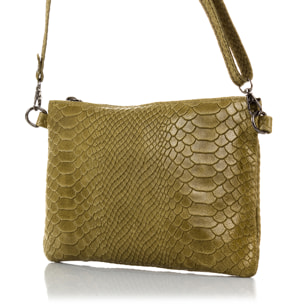 Deanna Borsa a mano Donna.Pelle autentica Sudia Incisa Serpente