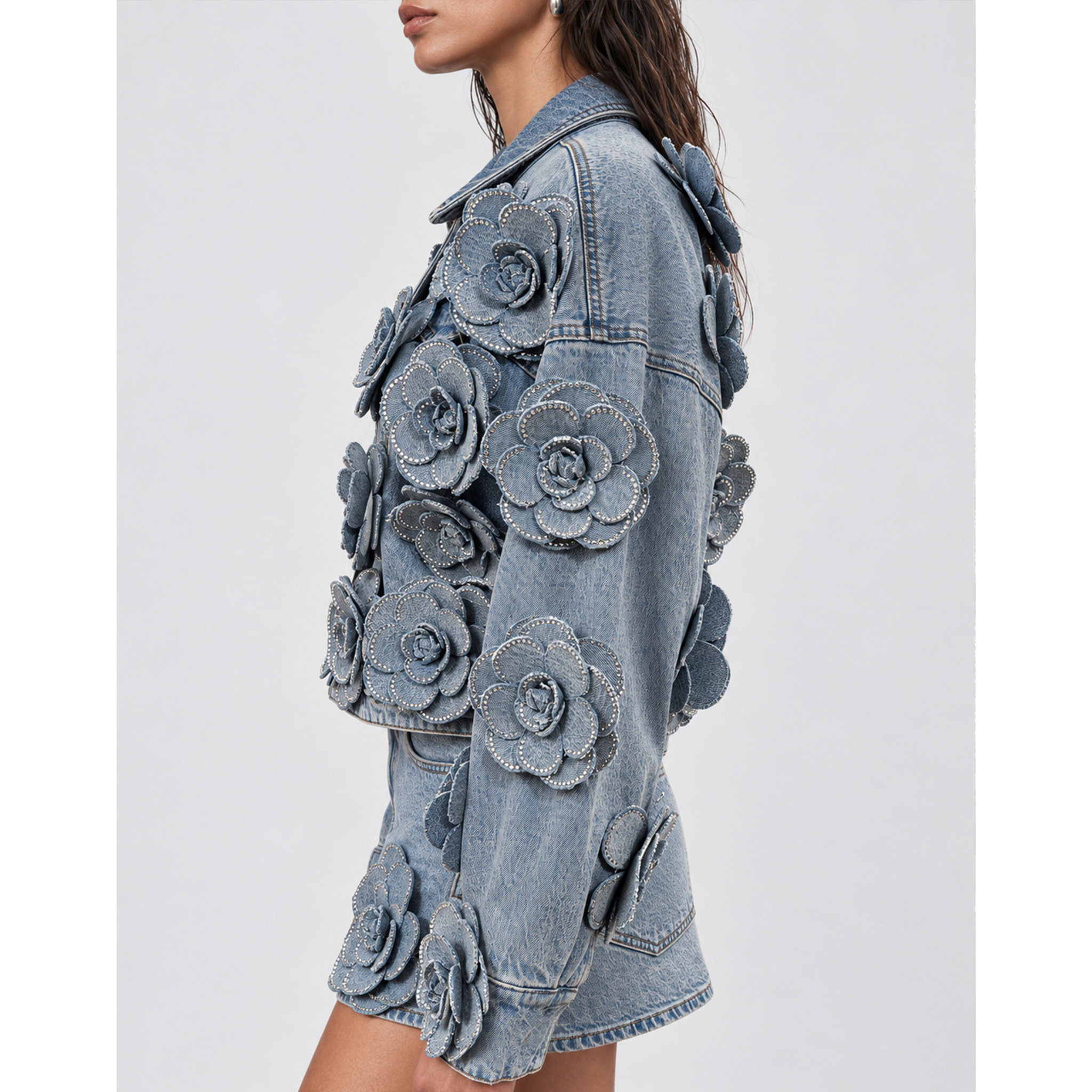 PHILIPP PLEIN Chaqueta vaquera ROSES