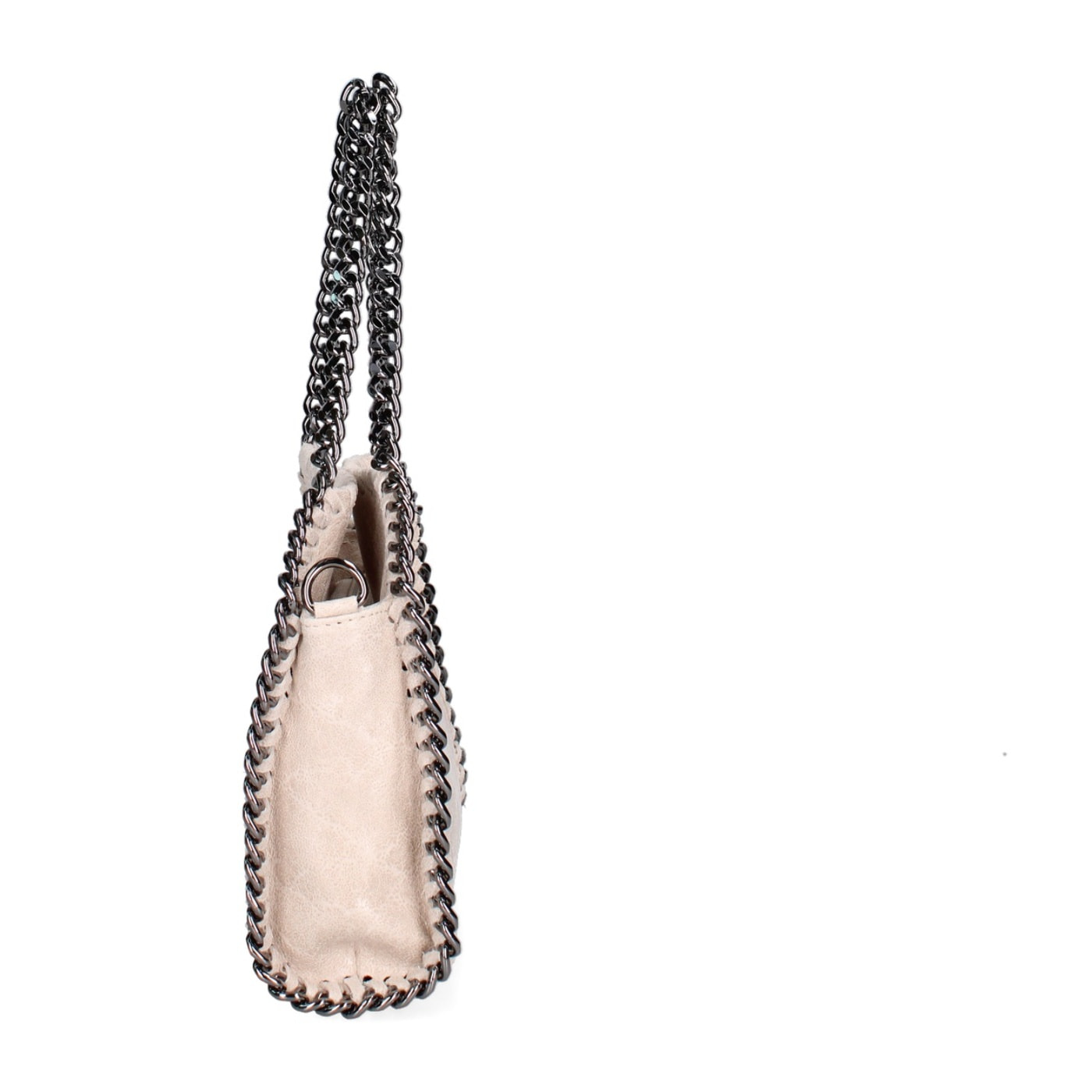 Borsa a mano da donna Made in Italy - Modello Zefira Chic - Pelle scamosciata stampata - 23.0 x 20.0 x 7.0 cm