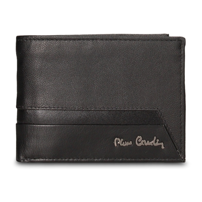 Portafoglio uomo vera pelle - Modello Ebeno - Casual - 12.5 x 9.0 x 2.0 cm