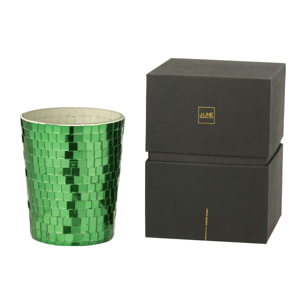 J-Line bougie parfumée Miroir - Tea & Herbs - verre - vert