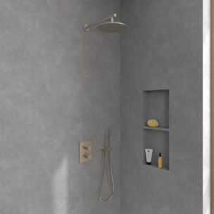Douche de tête Universal ronde Brushed Nickel Matt