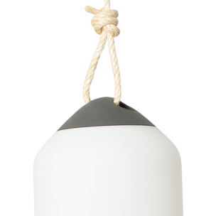 SAIGON OUT R17 Lampada portatile e sospensione grigia/bianco opaco hole cap