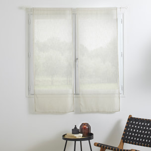 Lot de 2 voilages "Fred" - lin 60x160 cm