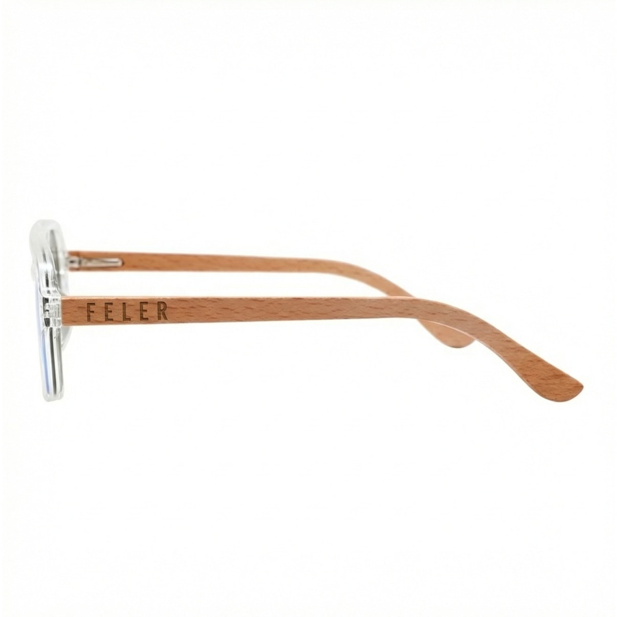 Gafas de Sol Feler 1539M-4 Polarizadas de Madera Unisex 55 mm