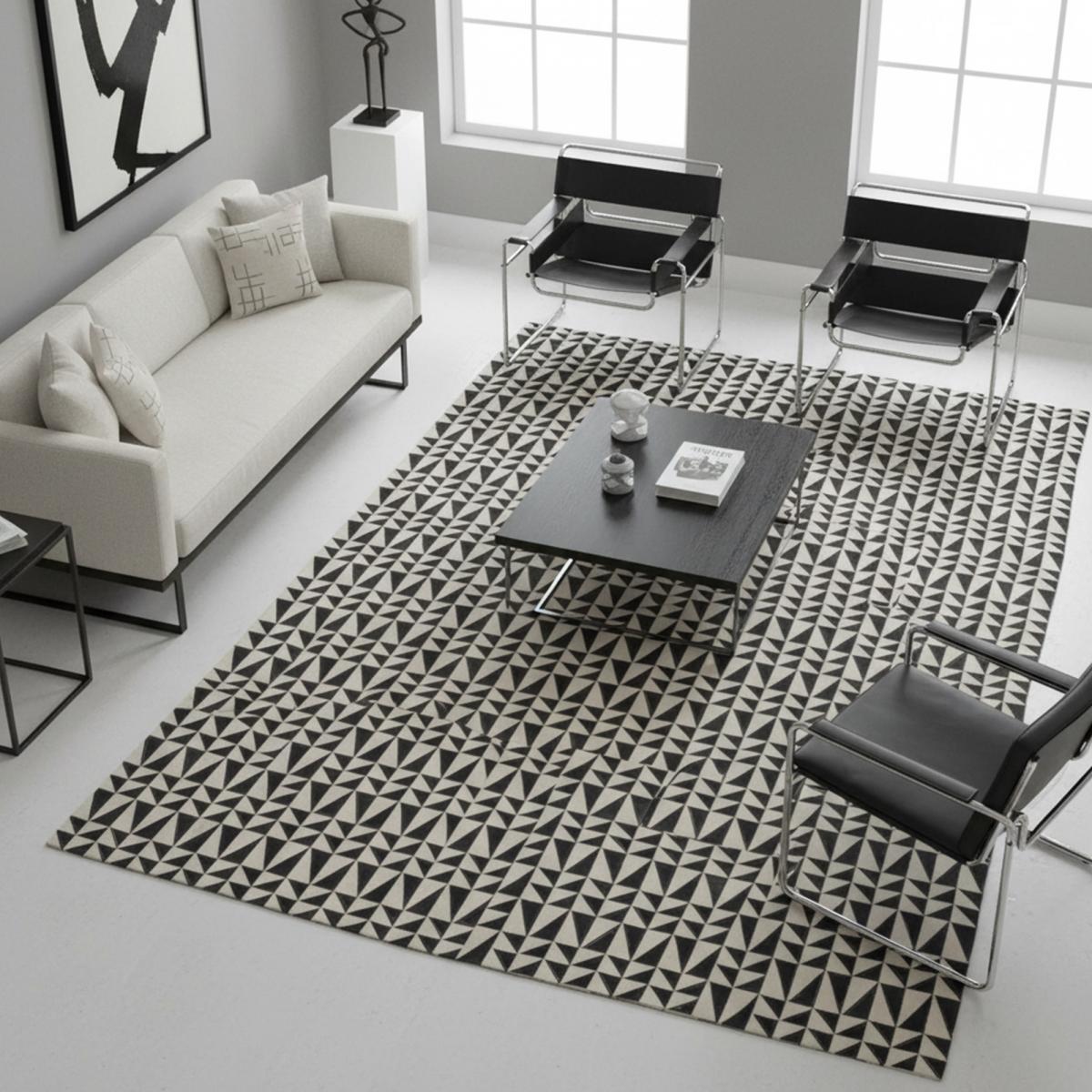 Tapis en peau de vache kilm fait à la main