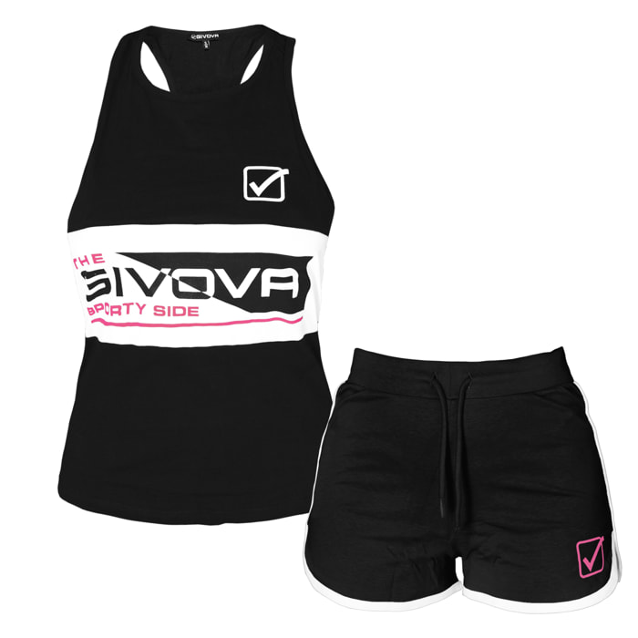 Completo Sportivo Donna GIVOVA Corto Cotone