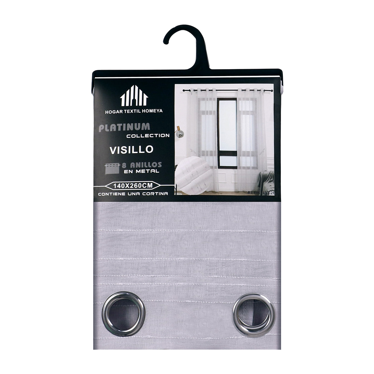 Tenda traslucida con stampo 140x260 cm.