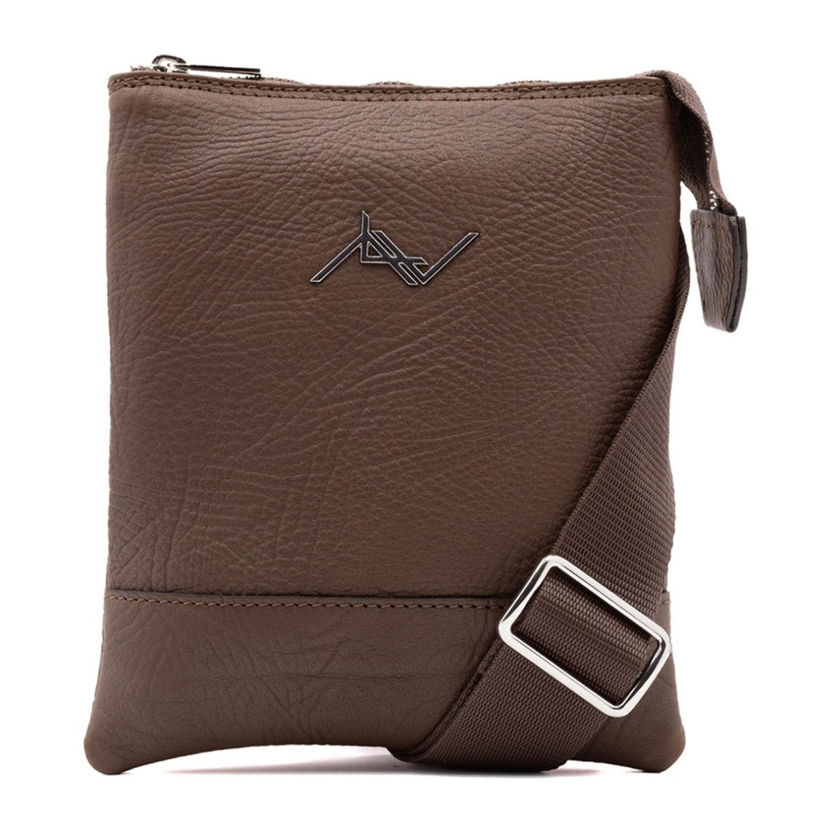 Borsa a tracolla da donna - Modello Elora Lux - Vera pelle - 18.0 x 21.0 x 2.0 cm