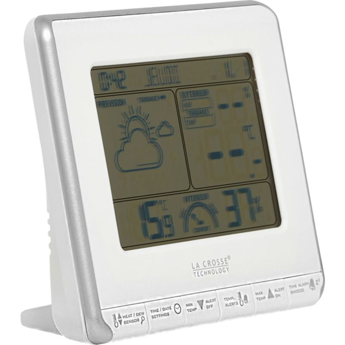 Station météo LA CROSSE WS6818 Blanc/Argent