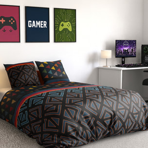 Parure Housse De Couette 3pcs 100% coton 57fils Holi