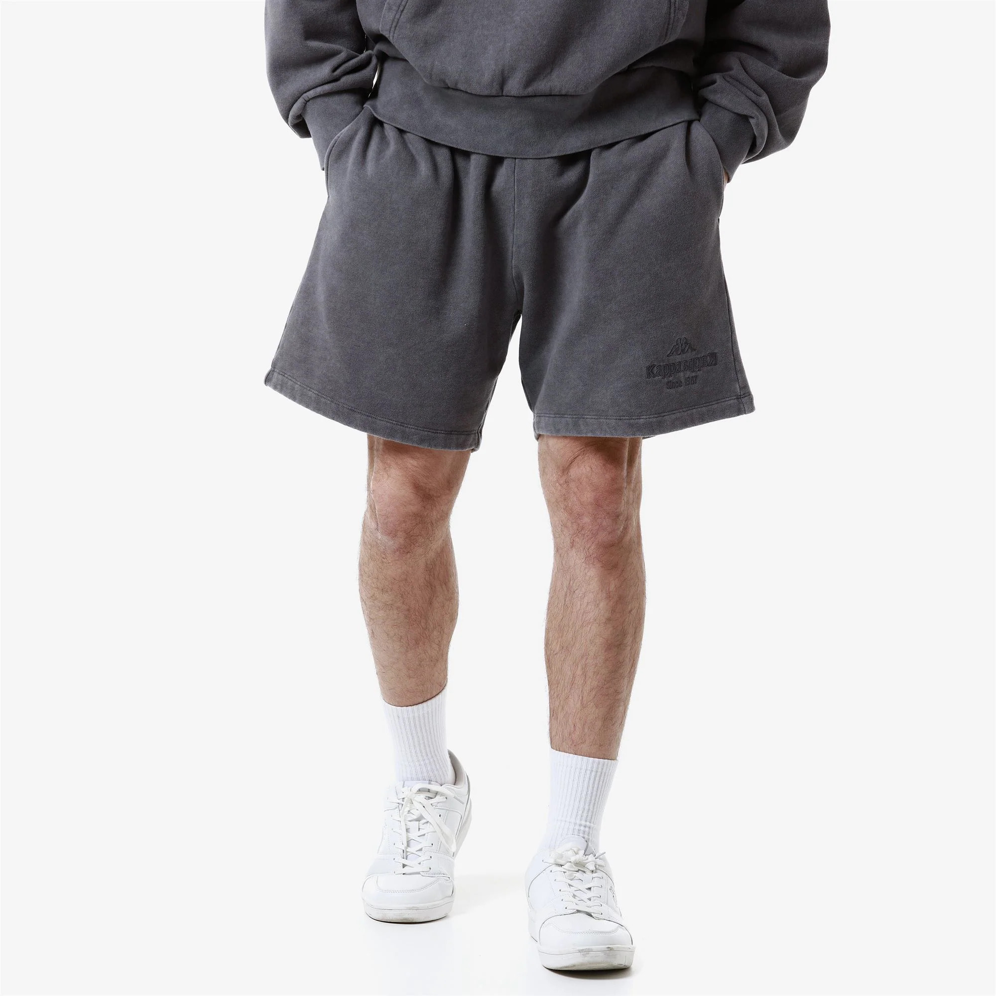 Kappa - Pantaloni Corti Uomo Grigio - Authentic Premium Lou