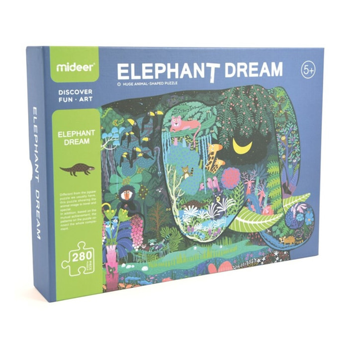 LARGE ANIMAL - SHAPED PUZZLE ELEPHANT DREAM - PUZZLE