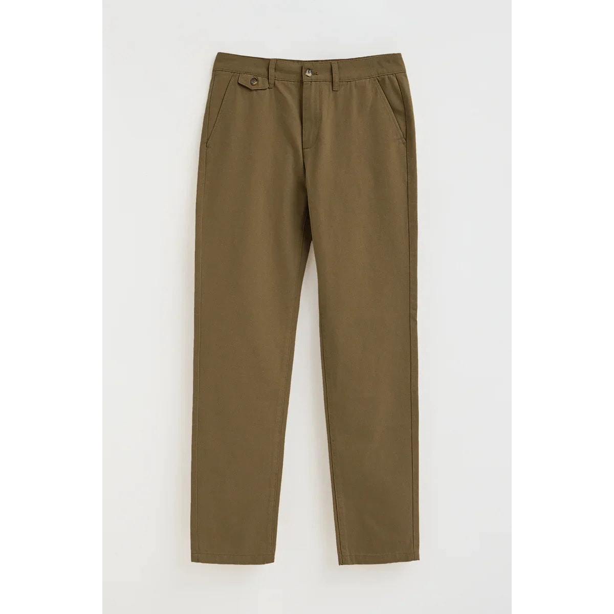 Pantalón chino camel de corte regular con logo Polo Club